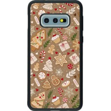 Coque Samsung Galaxy S10e - Silicone rigide noir Christmas 25 Pattern Ginger Cookie