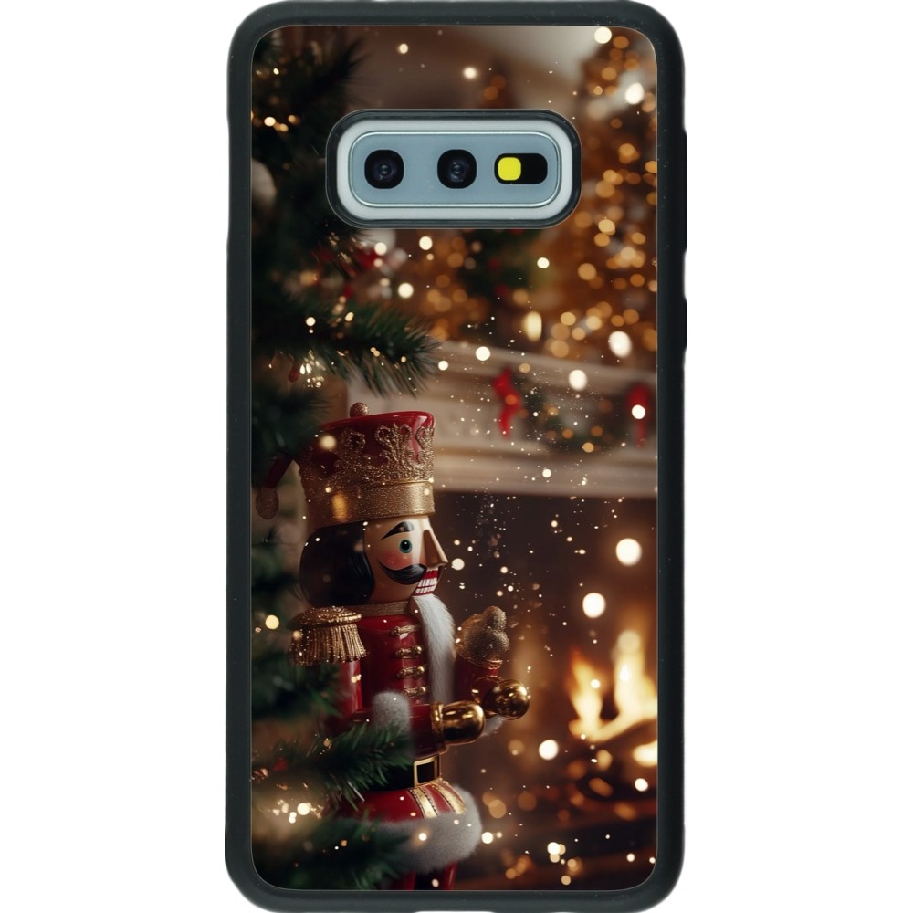 Coque Samsung Galaxy S10e - Silicone rigide noir Christmas 25 Xmas Nutcracker