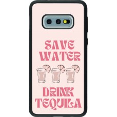 Samsung Galaxy S10e Case Hülle - Silikon schwarz Cocktail Save Water Drink Tequila
