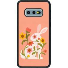Coque Samsung Galaxy S10e - Silicone rigide noir Easter 2026 Rabbit collage