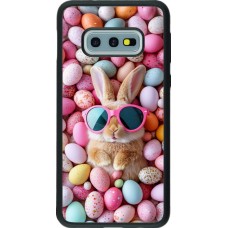 Coque Samsung Galaxy S10e - Silicone rigide noir Easter 2026 Rabbit fun