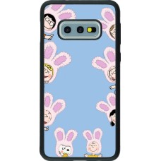 Coque Samsung Galaxy S10e - Silicone rigide noir Easter 2026 Snoopy