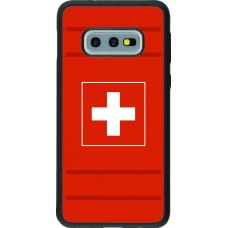 Coque Samsung Galaxy S10e - Silicone rigide noir Euro 2020 Switzerland