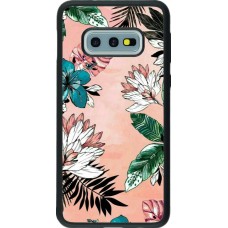 Samsung Galaxy S10e Case Hülle - Silikon schwarz Flowers Artprint