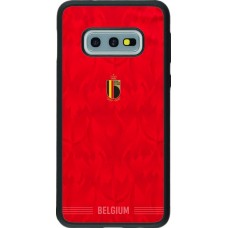 Coque Samsung Galaxy S10e - Silicone rigide noir Maillot de football Belgique 2026 personnalisable