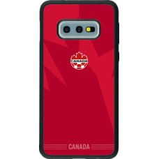 Coque Samsung Galaxy S10e - Silicone rigide noir Maillot de football Canada 2026 personnalisable