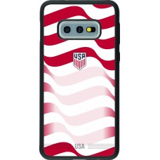 Coque Samsung Galaxy S10e - Silicone rigide noir Maillot de football États-Unis 2026 personnalisable