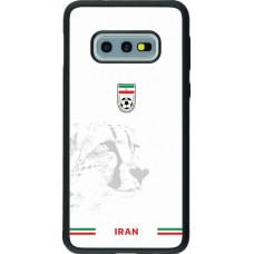 Coque Samsung Galaxy S10e - Silicone rigide noir Maillot de football Iran 2026 personnalisable