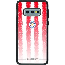 Coque Samsung Galaxy S10e - Silicone rigide noir Maillot de football Paraguay 2026 personnalisable