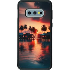 Samsung Galaxy S10e Case Hülle - Silikon schwarz Paradies Malediven