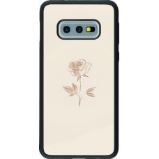 Samsung Galaxy S10e Case Hülle - Silikon schwarz Rosa Sand Minimalistisch