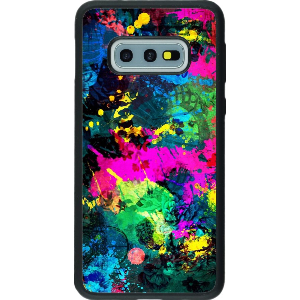 Hülle Samsung Galaxy S10e - Silikon schwarz splash paint