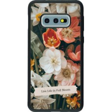 Coque Samsung Galaxy S10e - Silicone rigide noir Full Bloom Spring 2026