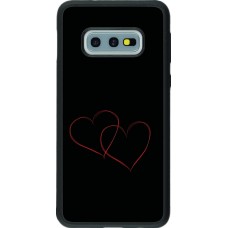 Samsung Galaxy S10e Case Hülle - Silikon schwarz Valentine 2023 attached heart