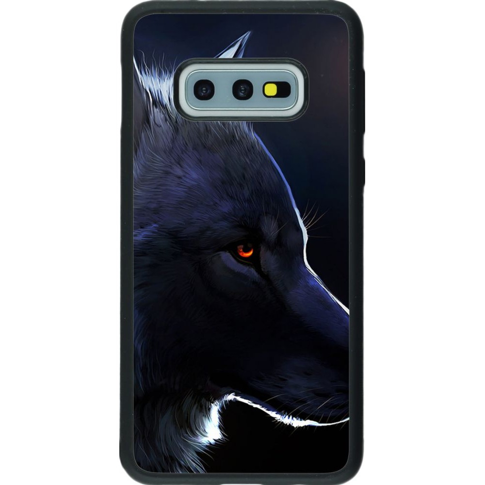Hülle Samsung Galaxy S10e - Silikon schwarz Wolf Shape