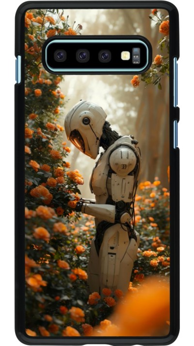 Samsung Galaxy S10+ Case Hülle - Astronaut flowers 2025