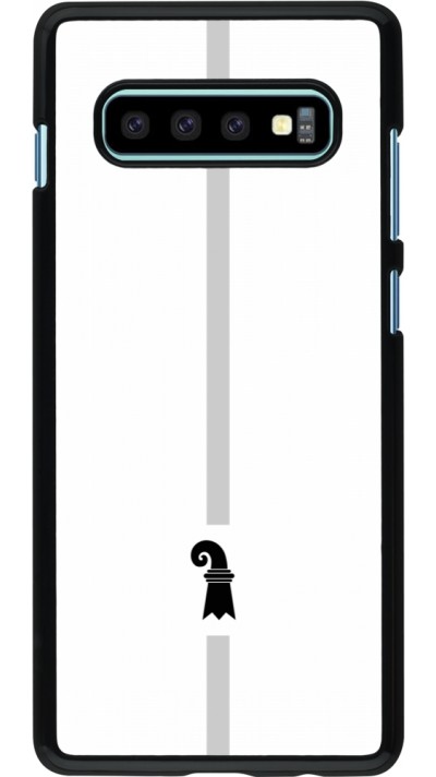 Samsung Galaxy S10+ Case Hülle - Kanton BS weiss