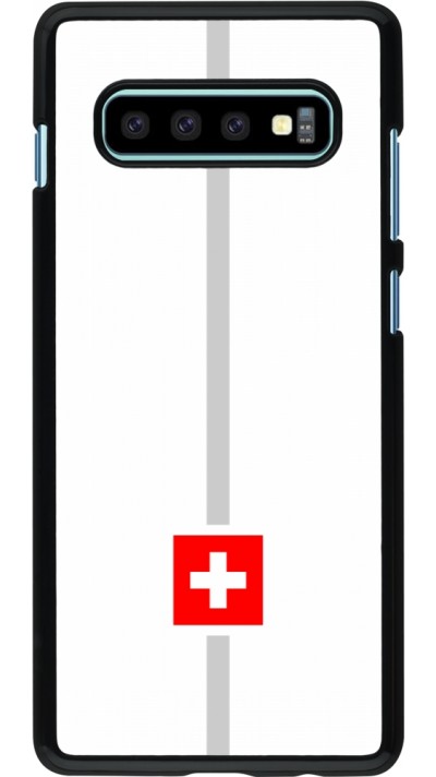 Samsung Galaxy S10+ Case Hülle - Kanton CH weiss