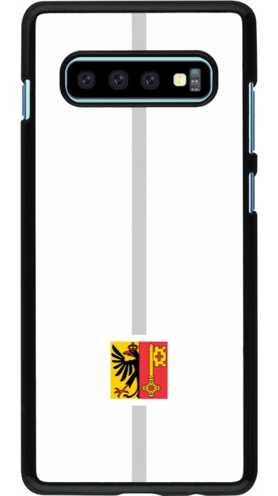 Samsung Galaxy S10+ Case Hülle - Kanton GE weiss