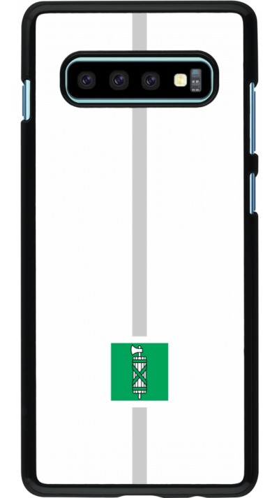 Samsung Galaxy S10+ Case Hülle - Kanton SG weiss