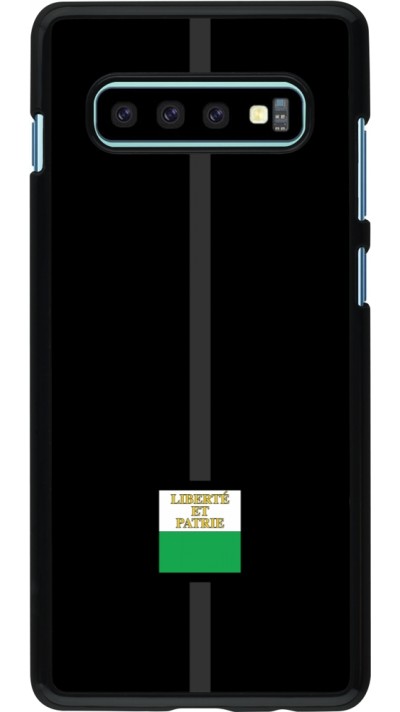 Samsung Galaxy S10+ Case Hülle - Kanton VD schwarz