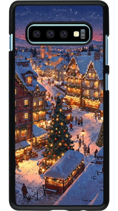 Coque Samsung Galaxy S10+ - Christmas 25 Xmas Village