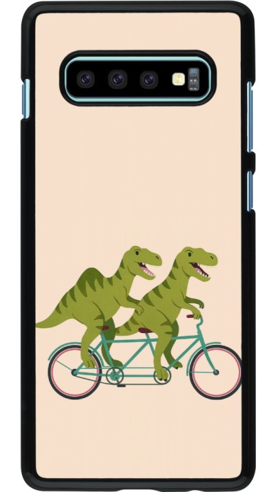 Coque Samsung Galaxy S10+ - Dinosaurs on bikes 2026