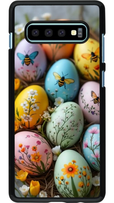 Coque Samsung Galaxy S10+ - Easter 2026 Eggs with bees