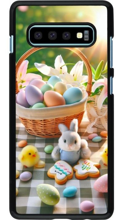 Coque Samsung Galaxy S10+ - Easter 2025 Panier Pâques