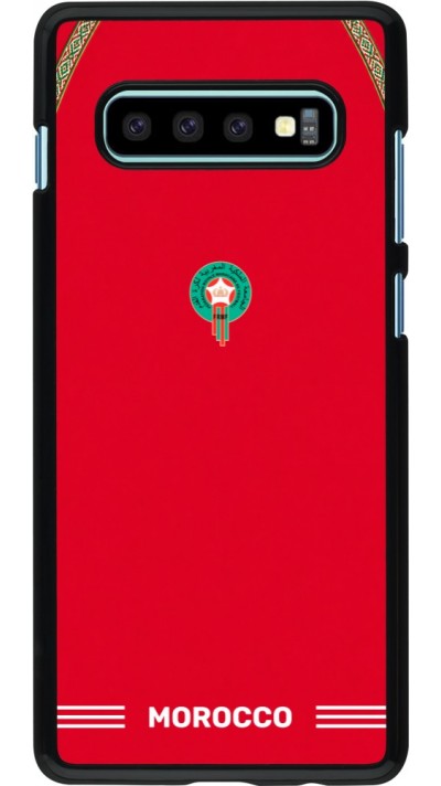 Coque Samsung Galaxy S10+ - Maillot de football Maroc 2026 personnalisable
