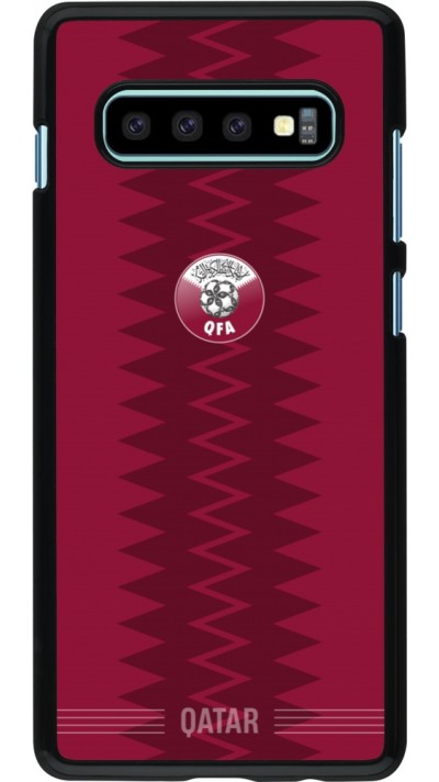Coque Samsung Galaxy S10+ - Maillot de football Qatar 2026 personnalisable