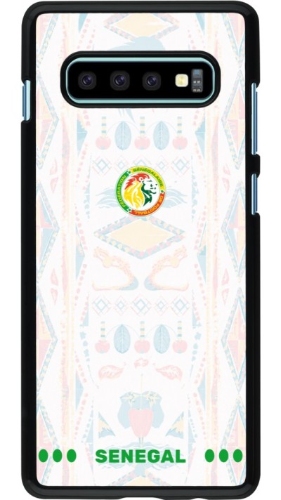 Coque Samsung Galaxy S10+ - Maillot de football Sénégal 2026 personnalisable
