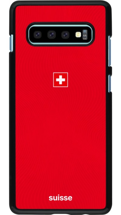 Coque Samsung Galaxy S10+ - Maillot de football Suisse 2026 personnalisable