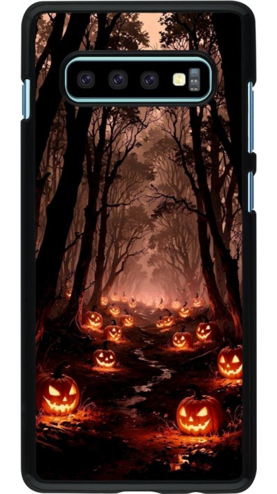 Coque Samsung Galaxy S10+ - Halloween 2025 Road of Terrifying Pumpkins