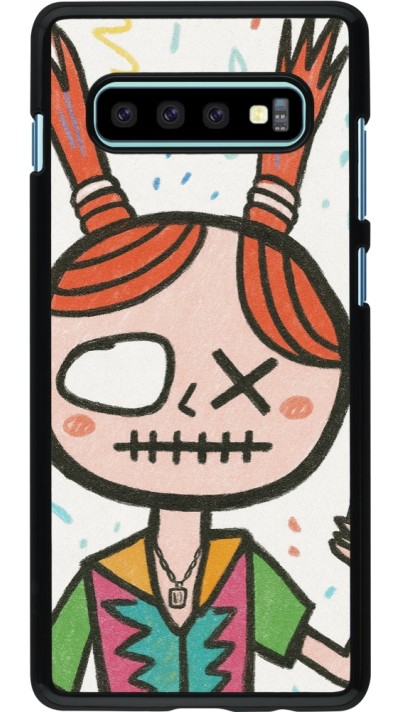 Samsung Galaxy S10+ Case Hülle - Little Girl Sketch