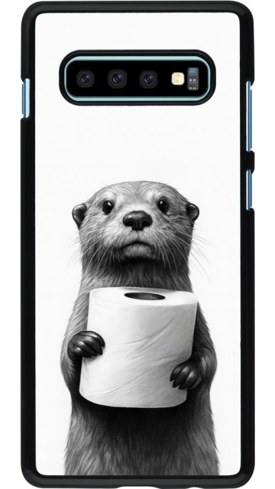 Samsung Galaxy S10+ Case Hülle - Otter Toilettenpapier