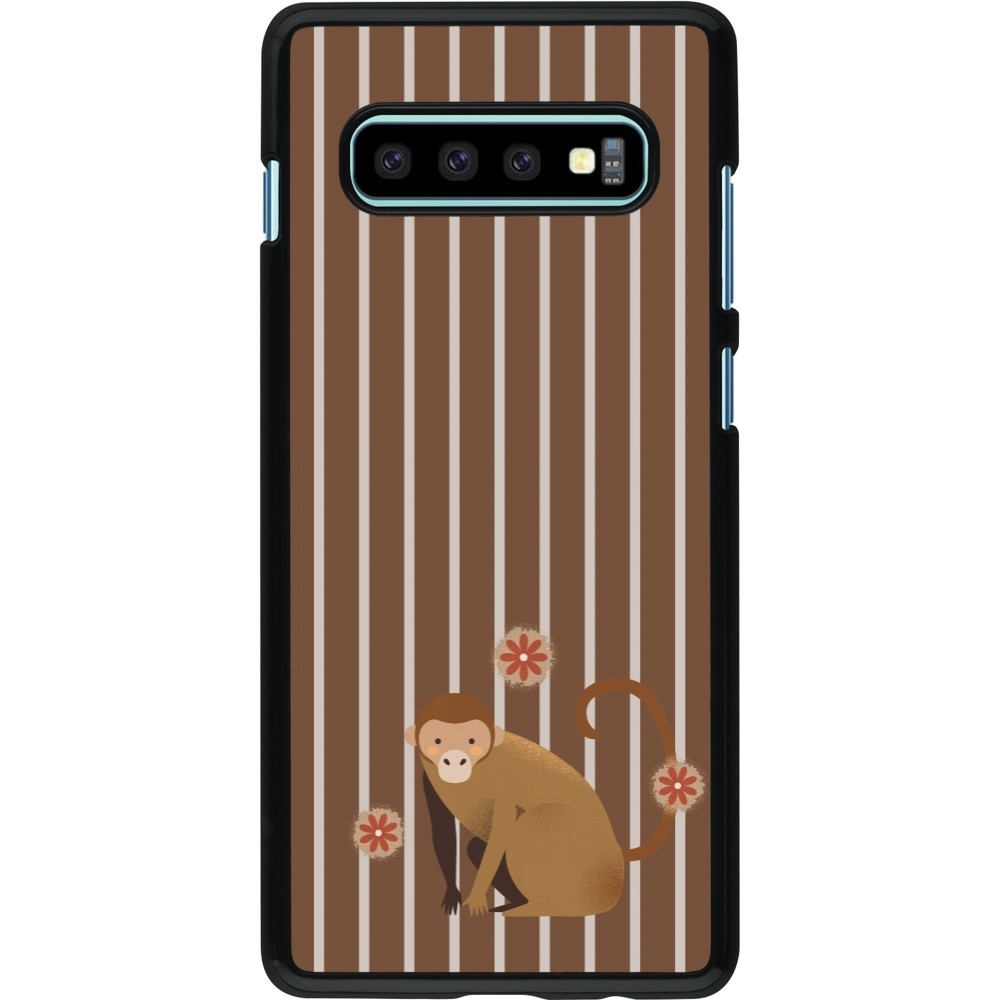 Coque Samsung Galaxy S10+ - Monkey with stripes