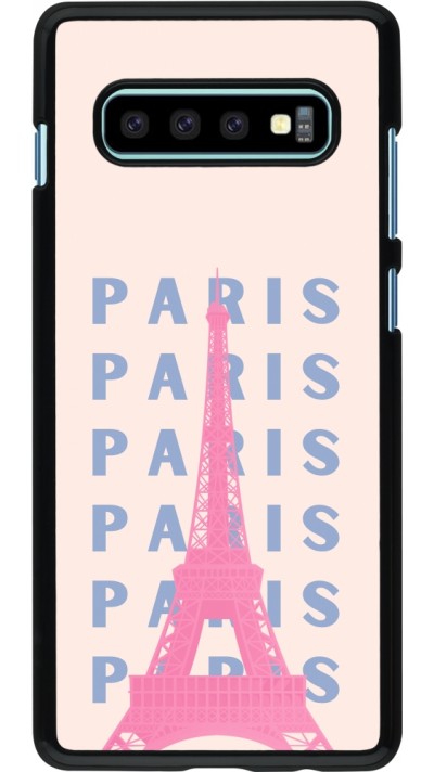 Coque Samsung Galaxy S10+ - Paris Pink Print