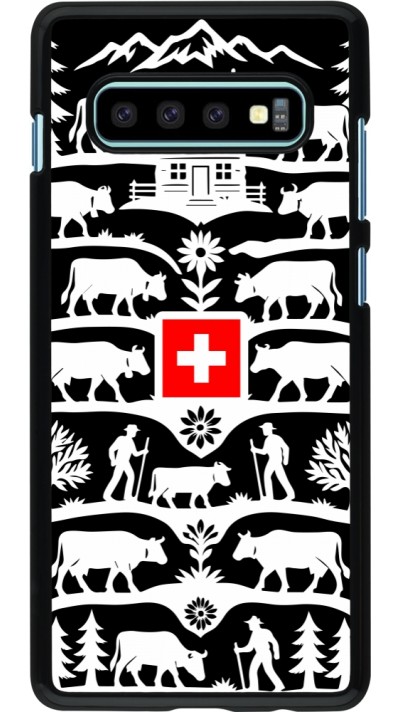 Coque Samsung Galaxy S10+ - Poya Suisse 3 noir
