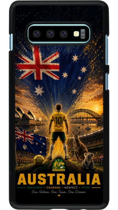 Coque Samsung Galaxy S10+ - Football Australie splash 2026