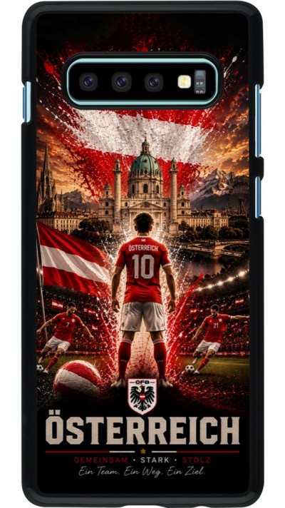 Coque Samsung Galaxy S10+ - Football Autriche splash 2026