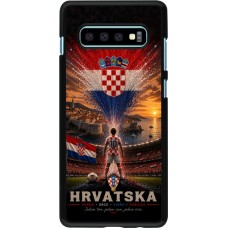 Coque Samsung Galaxy S10+ - Football Croatie splash 2026