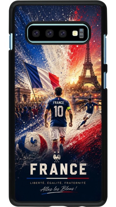 Coque Samsung Galaxy S10+ - Football France splash 2026