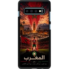 Coque Samsung Galaxy S10+ - Football Maroc splash 2026