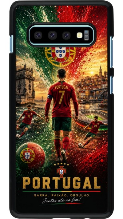 Coque Samsung Galaxy S10+ - Football Portugal splash 2026