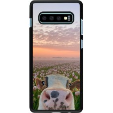 Coque Samsung Galaxy S10+ - Cow with tulips 2026