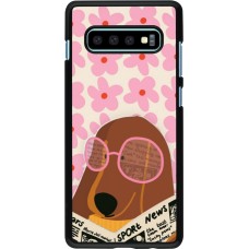 Coque Samsung Galaxy S10+ - Dog with newspaper 2026