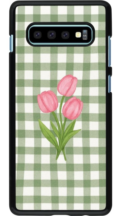 Coque Samsung Galaxy S10+ - Green vichy tulips 2026