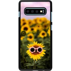 Coque Samsung Galaxy S10+ - Sunflower with glasses 2026