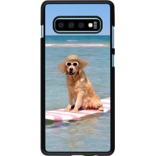 Coque Samsung Galaxy S10+ - Summer Dog on Paddle
